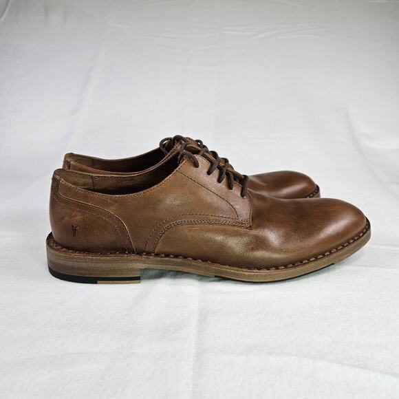 Frye James Derby Leather Dress Shoe Mens 13 Copper Brown Lace Up Oxford Wedding main image 11